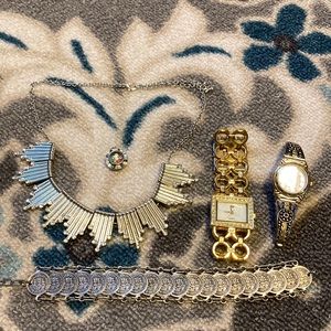 Jewelry bundle 2 watches etc